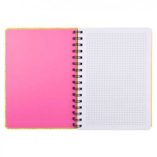 Блокнот Yes А5 80 аркушів на cпіралі з резинкою Hey Helly клітинка (151837)