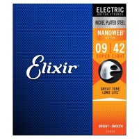 Струни для гітари Elixir 12002 Nanoweb Nickel Plated Steel Super Light (09-42) (236048)