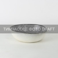 Салатник Ardesto Daiano, 700мл, 17см, порцеляна, сірий (AR1717DG)