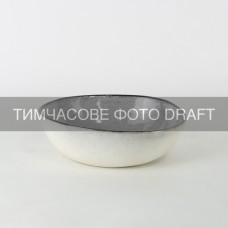 Салатник Ardesto Daiano, 700мл, 17см, порцеляна, сірий (AR1717DG)