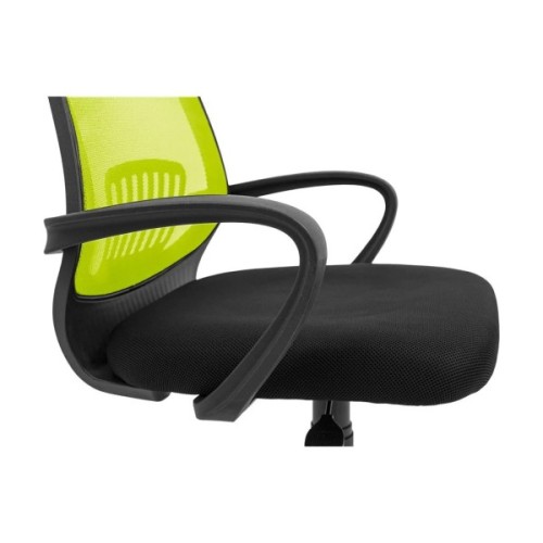 Офісне крісло Richman Стар Хром Піастра Сітка чорна + зелена (ADD0003157)