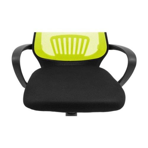 Офісне крісло Richman Стар Хром Піастра Сітка чорна + зелена (ADD0003157)