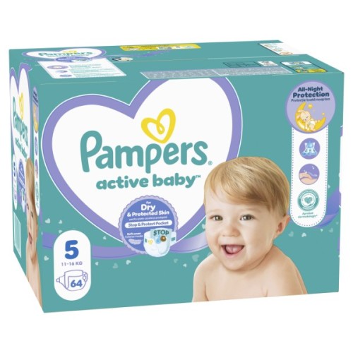 Підгузки Pampers Active Baby Junior Размер 5 (11-16 кг) 64 шт (8001090949974)