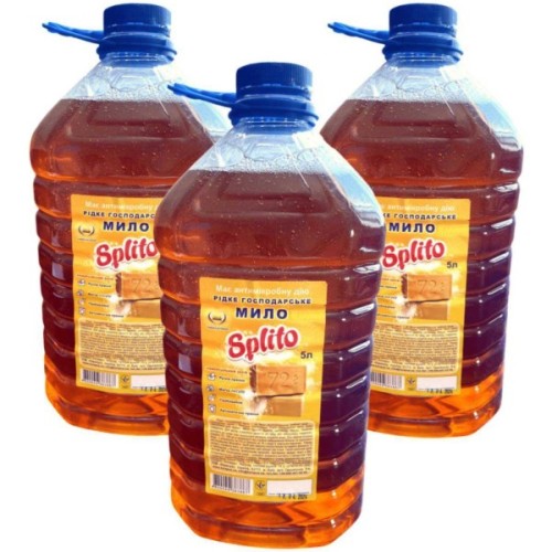 Гель для прання Splito Рідке господарське мило 72% 5 л (4820049383867)