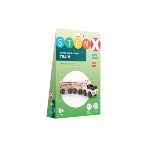 Конструктор Stem Поїзд Дерев'яний на батарейках (3858894673681)