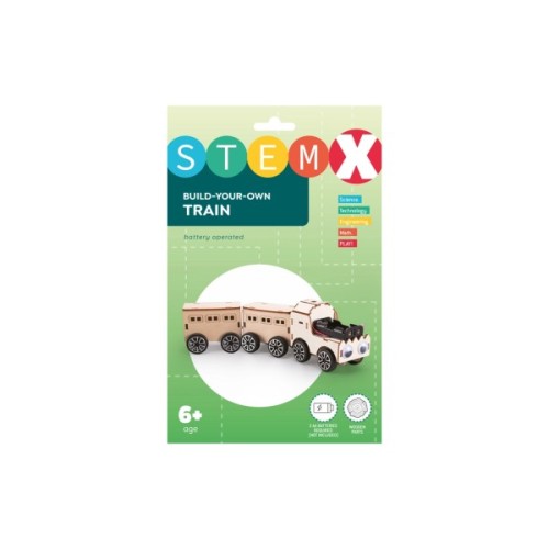Конструктор Stem Поїзд Дерев'яний на батарейках (3858894673681)
