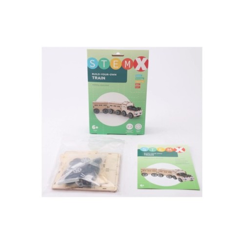 Конструктор Stem Поїзд Дерев'яний на батарейках (3858894673681)