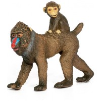 Фігурка Kids Team Сафарі самка Мандрил із дитиною (Q9899-A81_5)