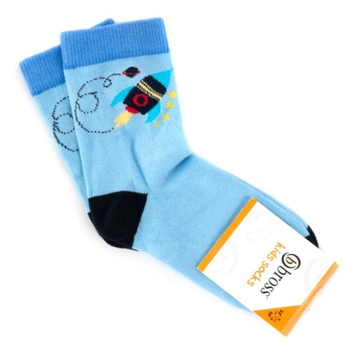 Шкарпетки дитячі Bross космос (6138-4-6-blue)