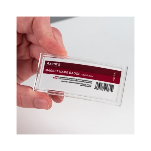 Бейдж Axent акриловий на магніті 4512 (70х30 мм) (4512-A)