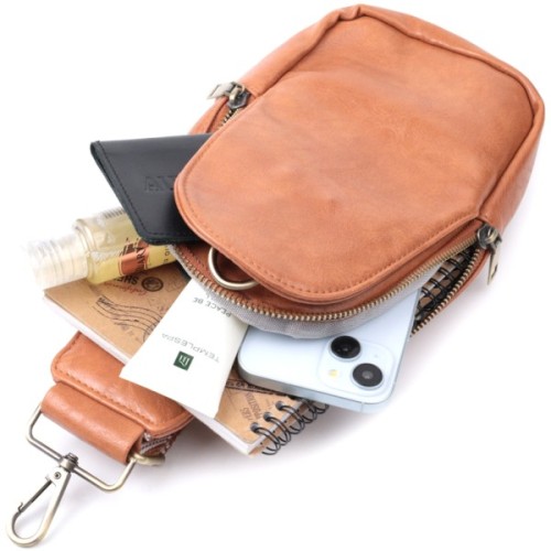 Сумка Vintage Через плече з екошкіри Руда (22793)