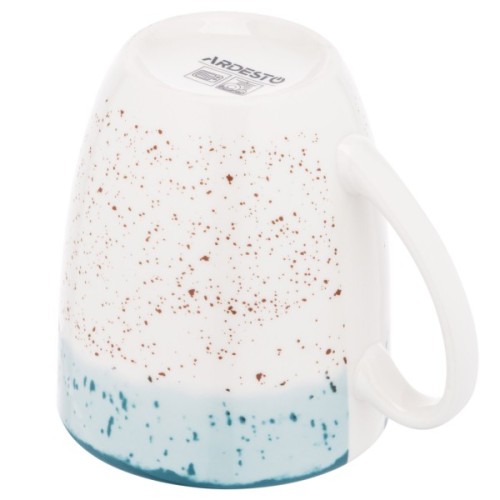 Чашка Ardesto Siena, 360мл, порцеляна, біло-блакитний (AR2936SWB)