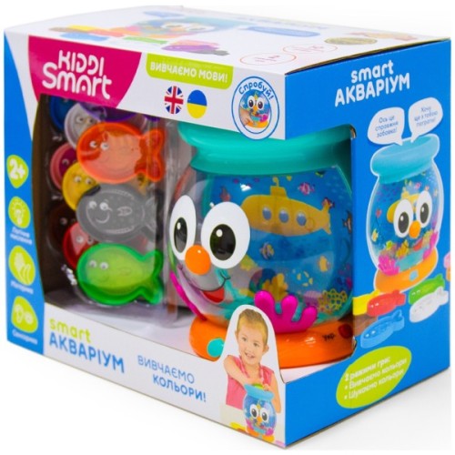 Розвиваюча іграшка Kiddi Smart Інтерактивна навчальна іграшка Smart-Акваріум українська та англійська мова (207659)