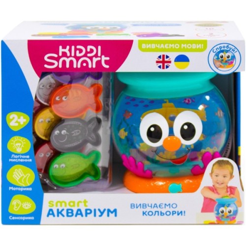 Розвиваюча іграшка Kiddi Smart Інтерактивна навчальна іграшка Smart-Акваріум українська та англійська мова (207659)