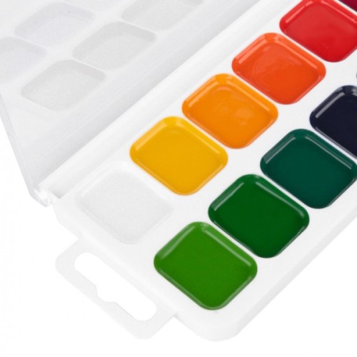 Акварельні фарби Yes Orange Line 18 кольорів б/п (110300)