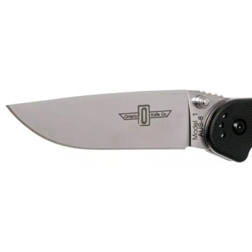 Ніж Ontario Knife RAT I AUS-8 Black (ON8848)