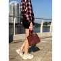 Сумка Vintage З натуральної шкіри Червона (22981)
