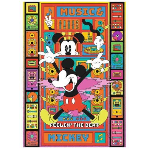 Пазл Trefl Premium Plus Mickey&Friends Відчуй ритм з Міккі Маусом 1000 елементів (5900511121421)