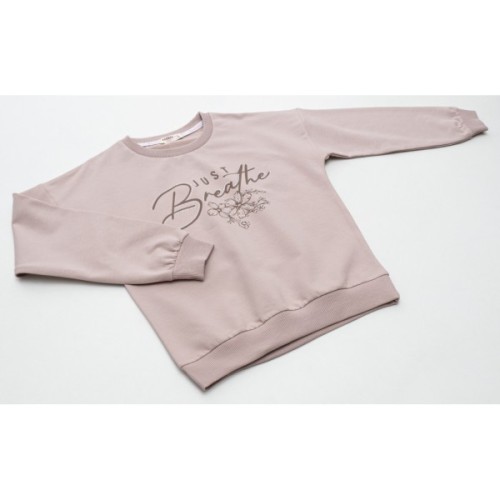 Кофта дитяча Breeze з квіткою (22228-152G-beige)