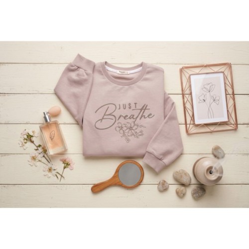 Кофта дитяча Breeze з квіткою (22228-152G-beige)
