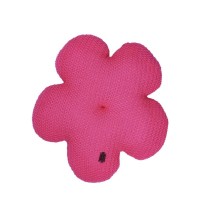 Подушка Прованс в'язана декоративна Квіточка 40 см Фуксія (033714)