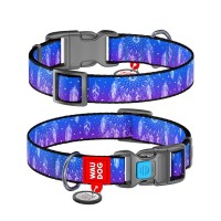 Нашийник для тварин WAUDOG Nylon з QR паспортом "Ловець снів" пластиковий фастекс XXL (284-0063)
