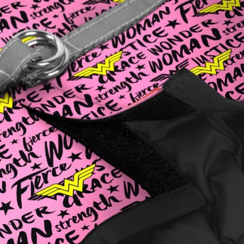 Шлея для собак WAUDOG Clothes з QR паспортом "Диво-жінка в рожевому" XS1 (1001-4010)