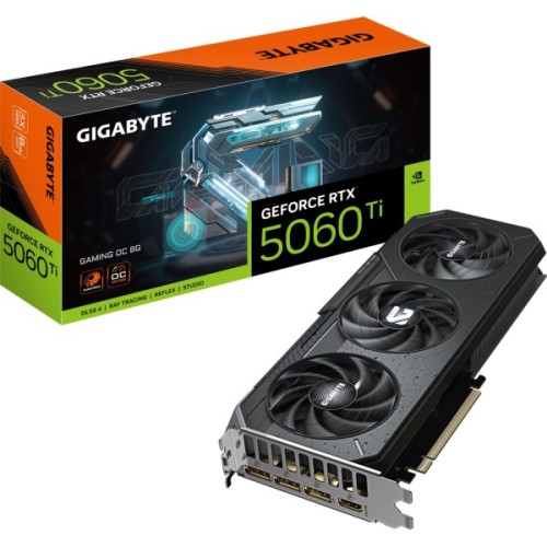 Відеокарта GIGABYTE GeForce RTX5060Ti 8Gb GAMING OC (GV-N506TGAMING OC-8GD)