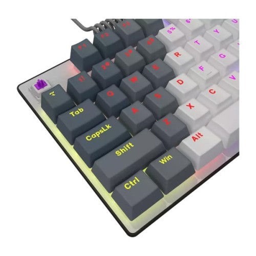 Клавіатура Lorgar Azar 514TKL RGB Mechanical USB UA White/Grey (LRG-GK514TKL-WH-UA)
