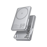 Батарея універсальна HOCO 5000mAh Sunlight PD/20W Magnetic Metal Grey (Q36 / 714986)