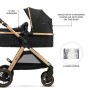 Коляска Kinderkraft 3 в 1 Esme Pro Pure Black (KSESME00BLK300N) (5902533929351)