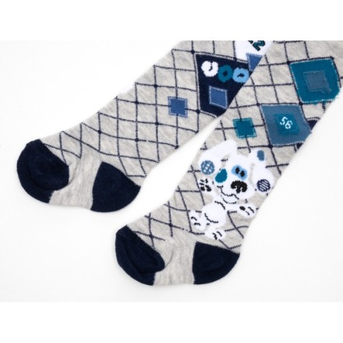 Колготки дитячі BNM із собачкою (M0C0301-1340-68B-gray)