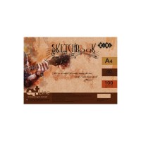 Альбом для малювання ZiBi А4, Скетчбук ART Line 40 аркушів, пружина білий блок (ZB.1486)