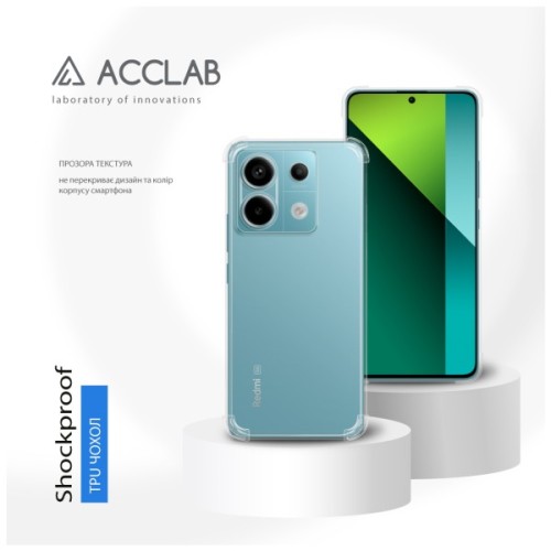 Чохол до мобільного телефона ACCLAB ShockProof Xiaomi Redmi Note 13 Pro 5G Transparent (1283126592331)
