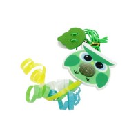 Іграшка для котів Hippie Pet Сова з мотузкою зелена 2 м (HIPCT2401057)