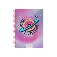 Блокнот Maxi А5, пластикова обкладинка, спіраль, 80 арк., клітинка (MX20832-21)