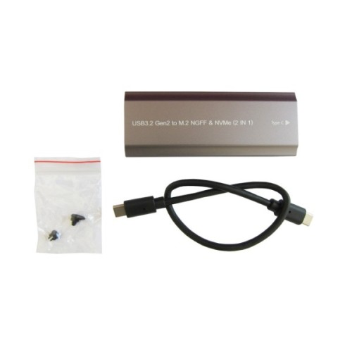 Кишеня зовнішня Dynamode M.2 SSD NVMe/SATA combo USB3.2 GEN2 USB-C (DM-CAD-SSD05)