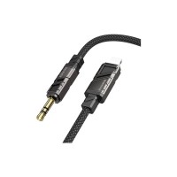 Кабель мультимедійний Lightning to 3.5mm M 1.0m black BOROFONE (6941991117749)