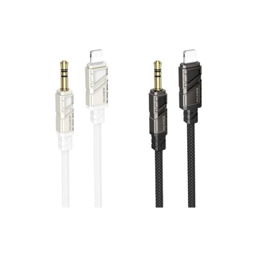 Кабель мультимедійний Lightning to 3.5mm M 1.0m black BOROFONE (6941991117749)