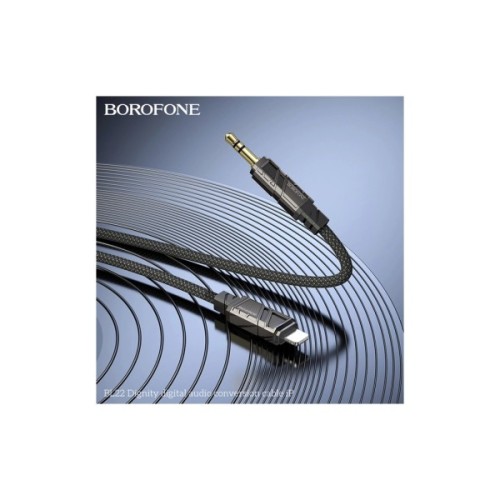 Кабель мультимедійний Lightning to 3.5mm M 1.0m black BOROFONE (6941991117749)