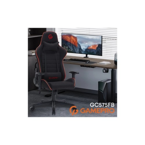 Крісло ігрове GamePro GC575FB Fabric Size L Black/Red (GC575FB)