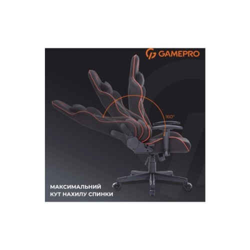 Крісло ігрове GamePro GC575FB Fabric Size L Black/Red (GC575FB)