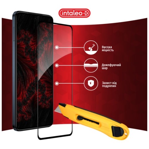 Скло захисне Intaleo Full Glue Moto G84 Black (1283126582363)