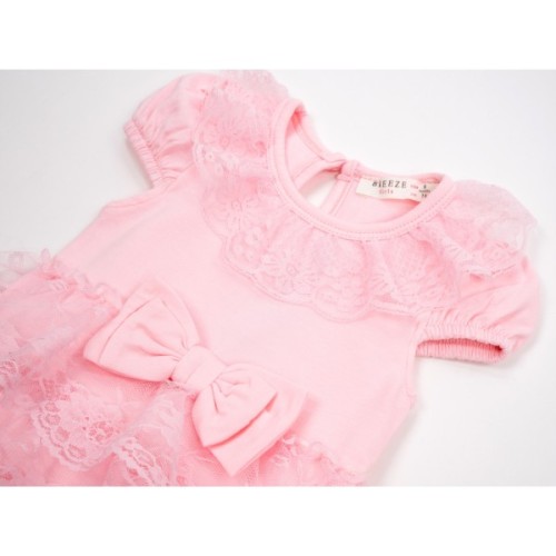 Боді дитяче Breeze пісочник з рюшем (14298-86G-pink)
