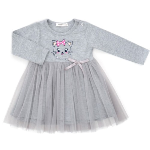 Плаття дитяче Breeze з фатиновою спідницею (19609-110G-gray)