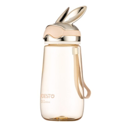 Пляшка для води Ardesto Bunny 600мл, пластик, жовтий (AR2260BY)