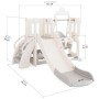 Ігровий майданчик Mealux Elsa White / Grey (KD-B012-1 White/Grey)