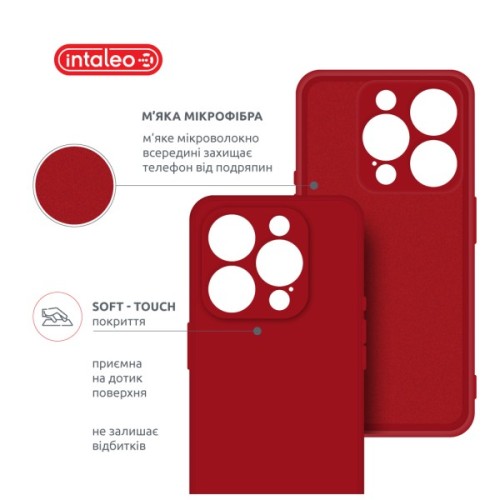 Чохол до мобільного телефона Intaleo SoftShell Apple iPhone 16 Pro Red (1283126609299)