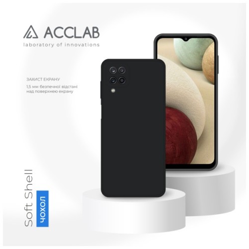 Чохол до мобільного телефона ACCLAB SoftShell Samsung Galaxy A12 Black (1283126560286)