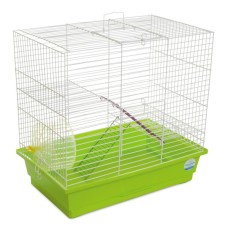 Клітка для гризунів Природа "Гоша" 44x44x27 см біла/зелена (4823082415311)